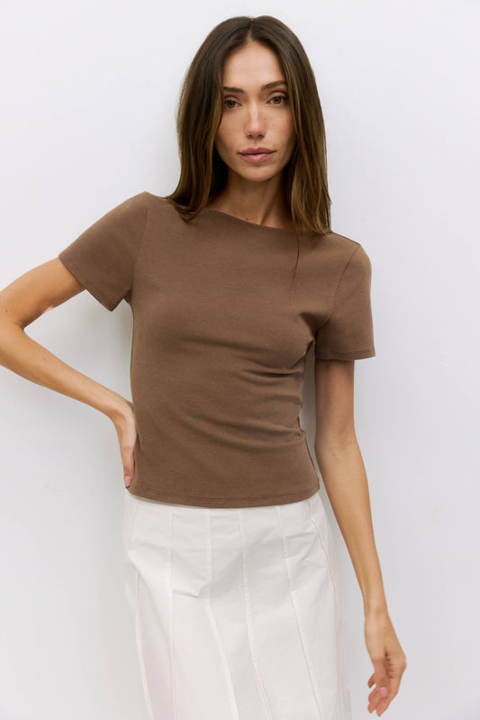 The Breanna Top - Brown