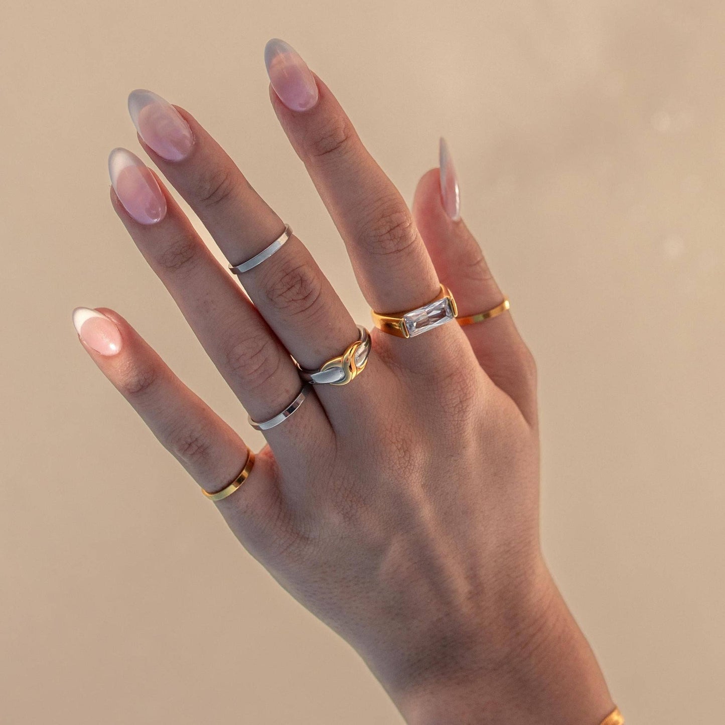 Interlace Ring: Mixed Metal