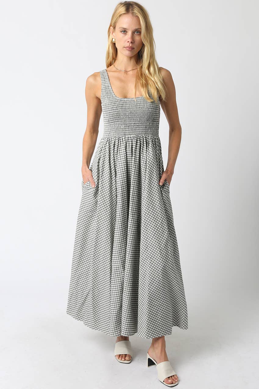 Gingham Maxi Dress
