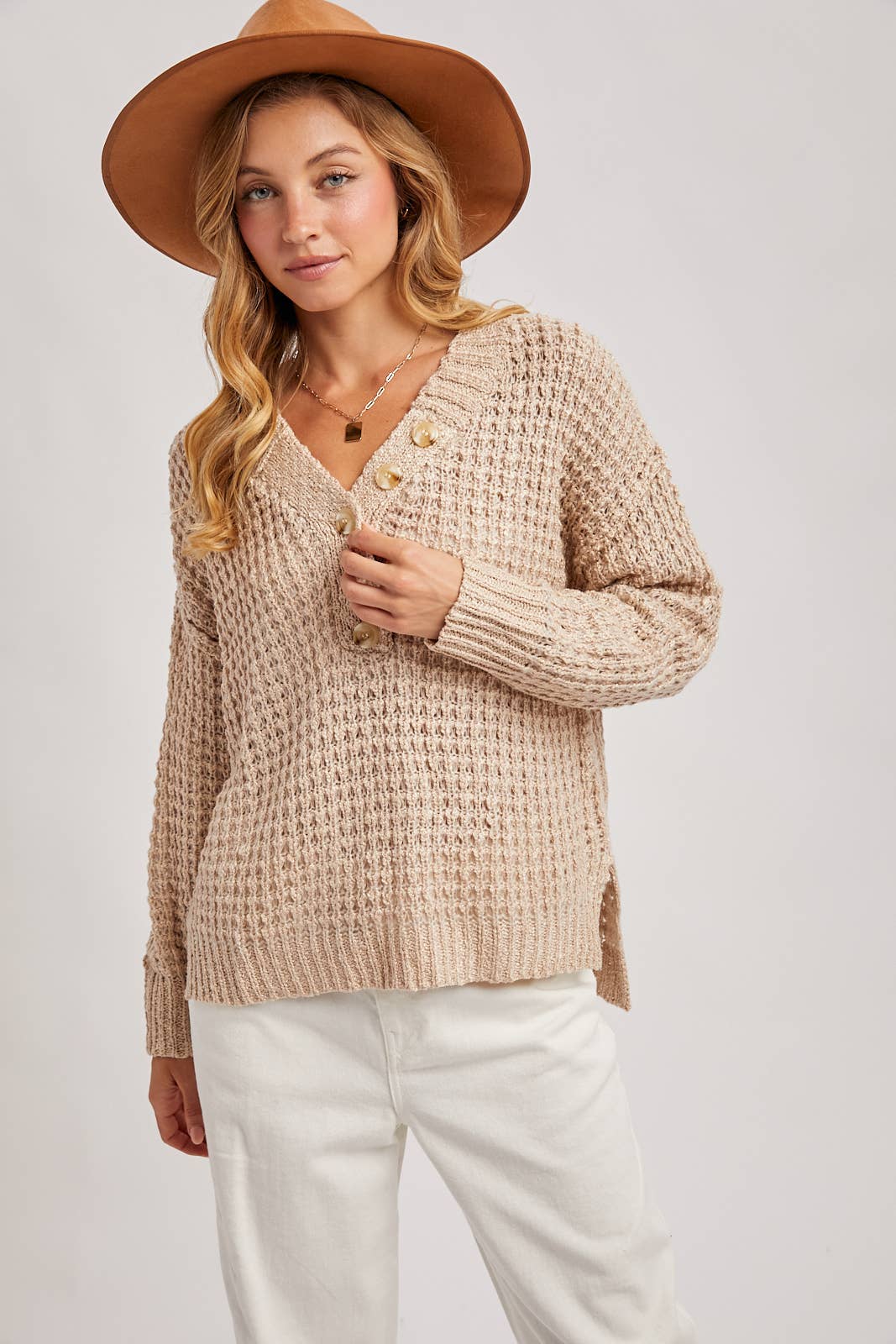Henely Sweater Top
