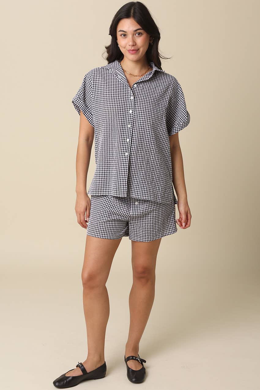 Finley Gingham Shorts