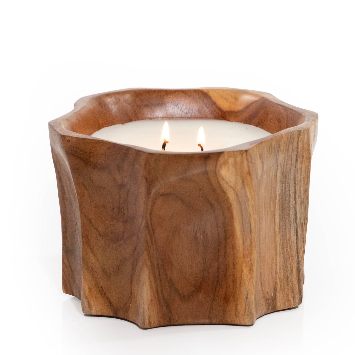 Organic Teakwood Bowl Candle