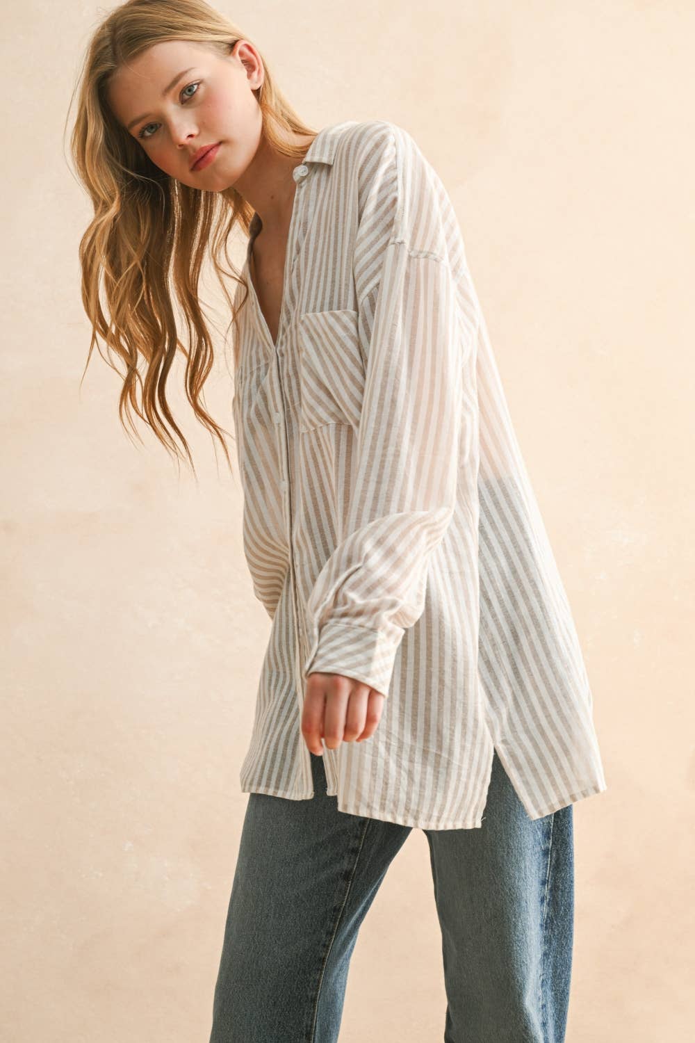 Striped Button Down