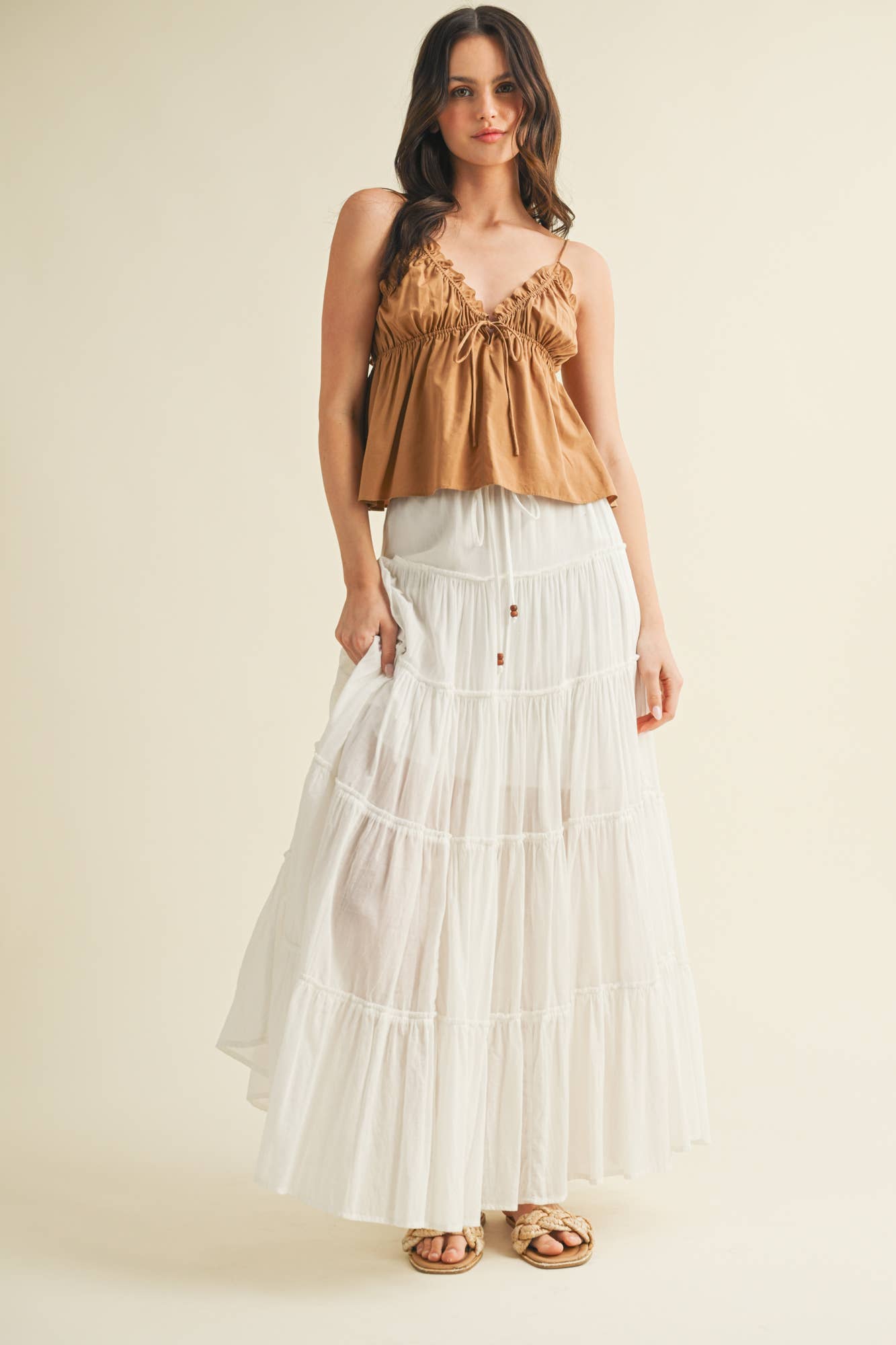 Tiered Maxi Skirt
