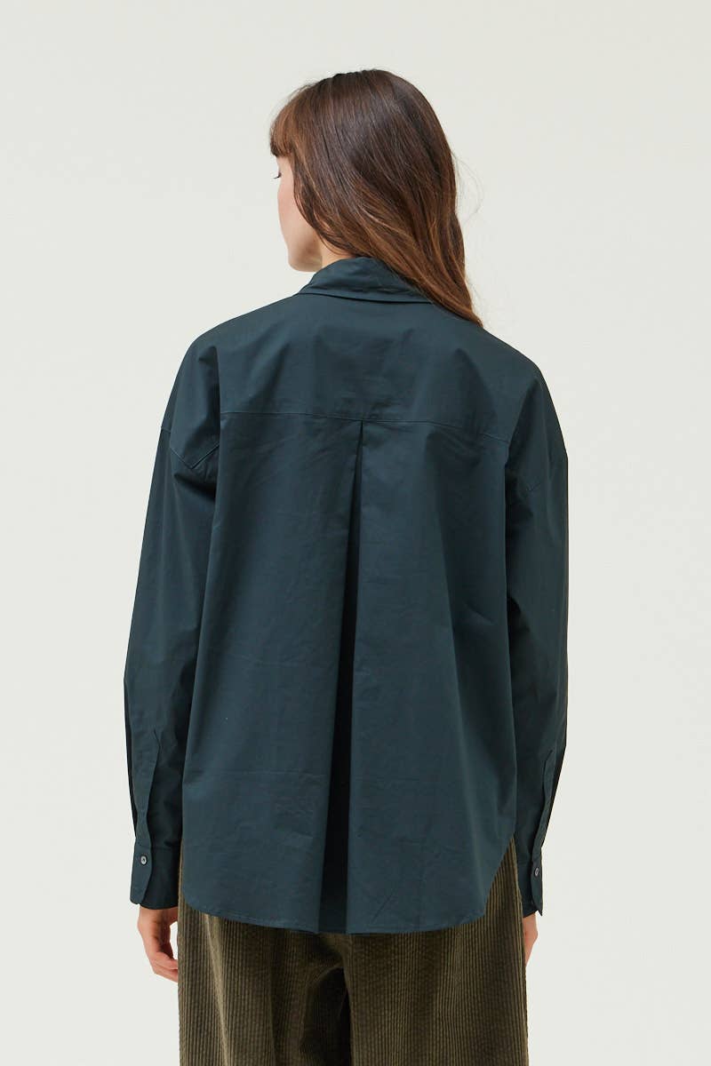Poplin Shirt- Deep Sea