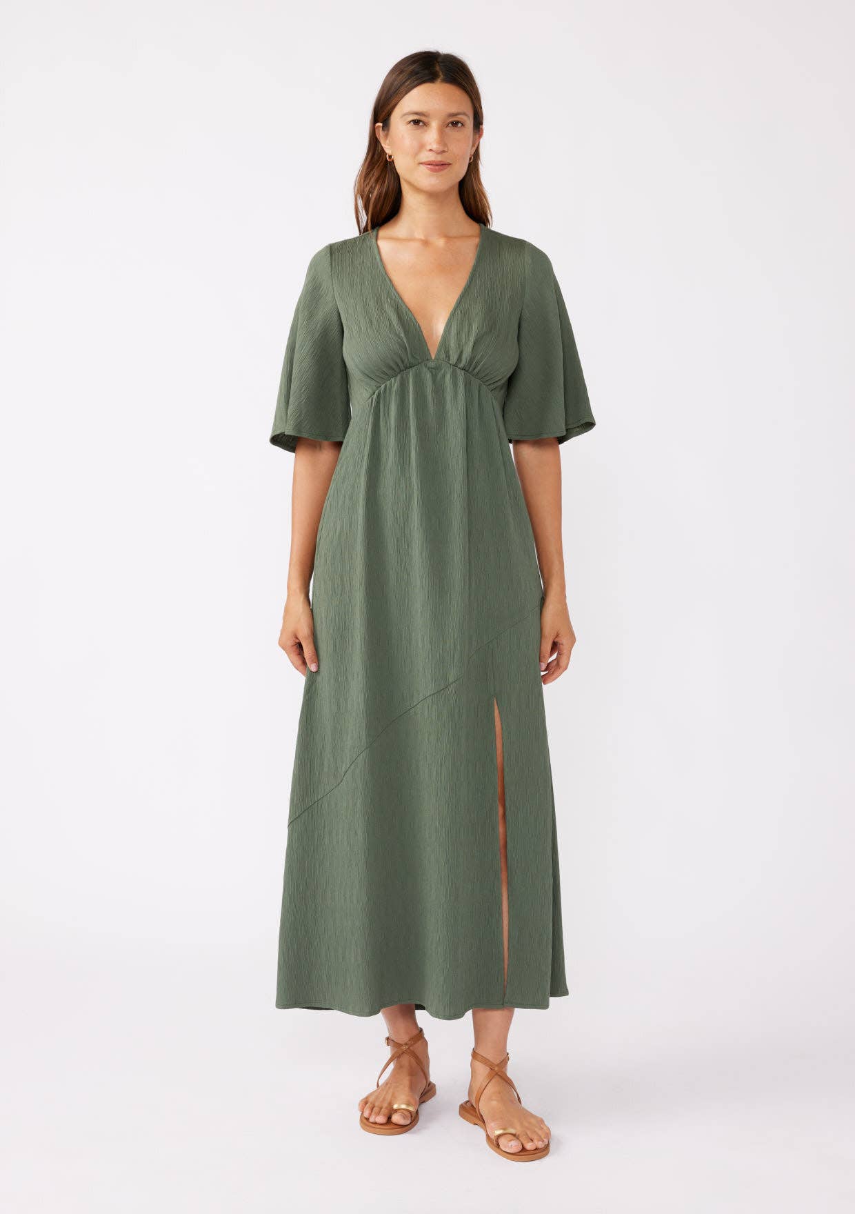 Empire Maxi Dress - Olive