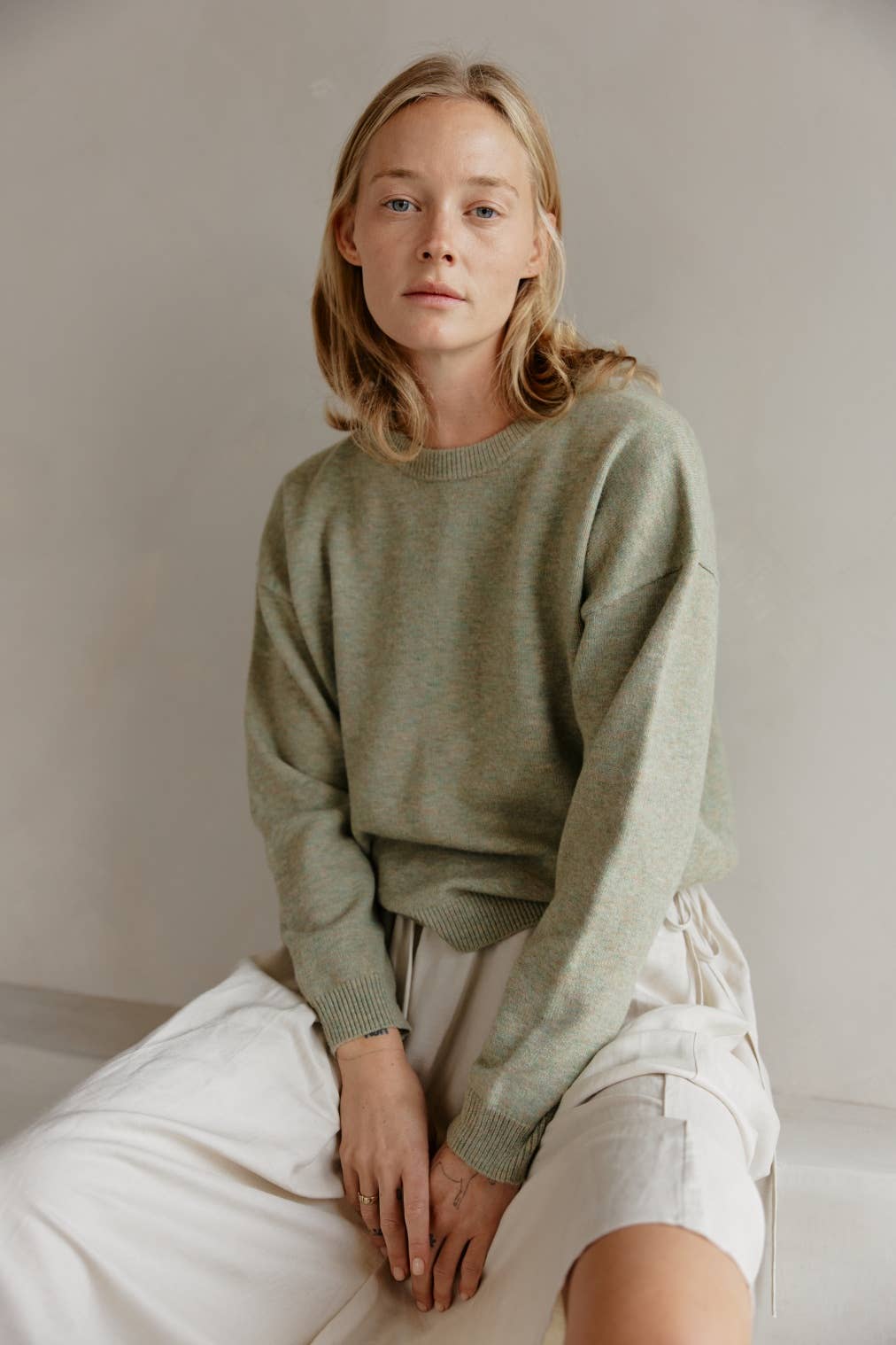 The Sutton Sweater - Sage
