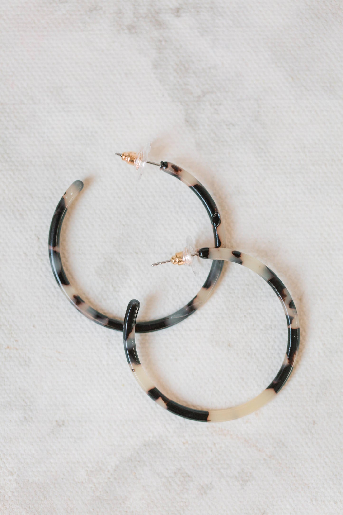 Skinny Tortoise Hoop Earrings