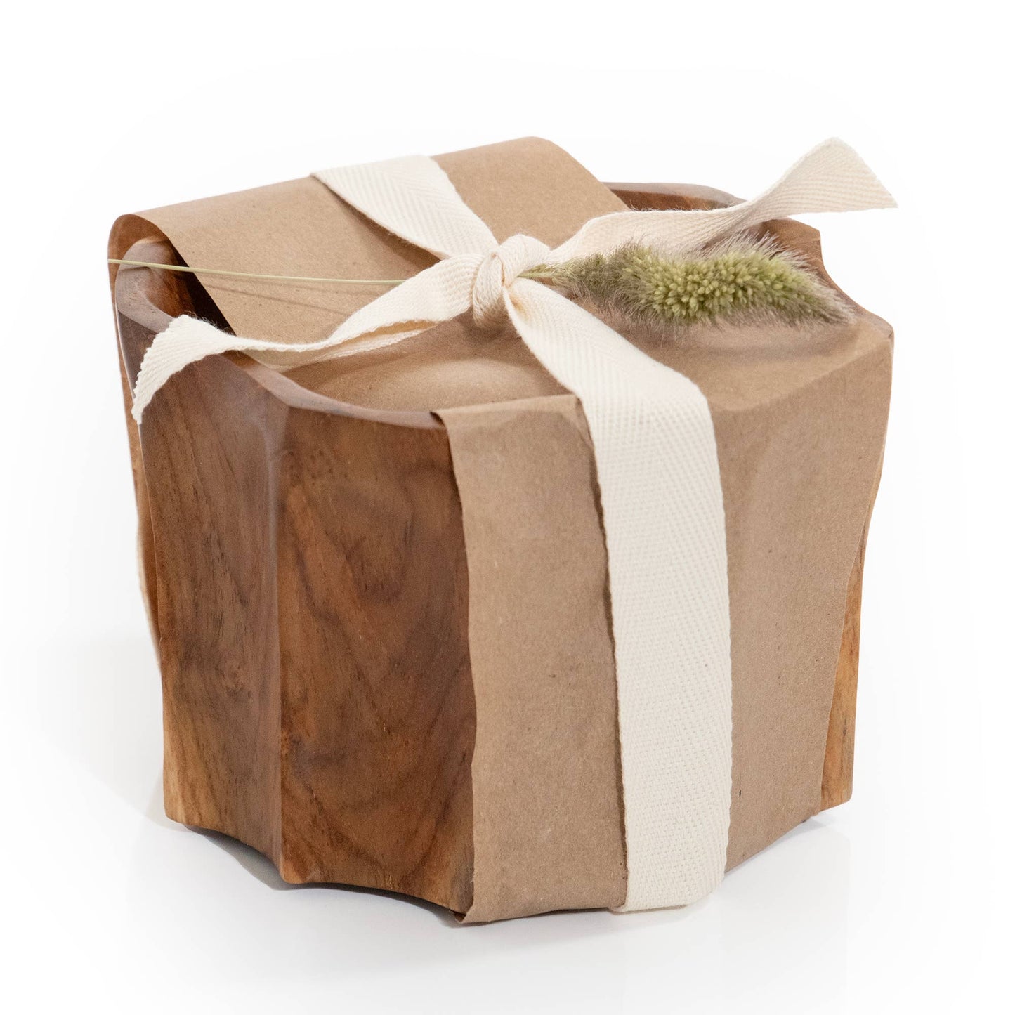 Organic Teakwood Bowl Candle