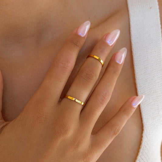 Staple Ring: Gold