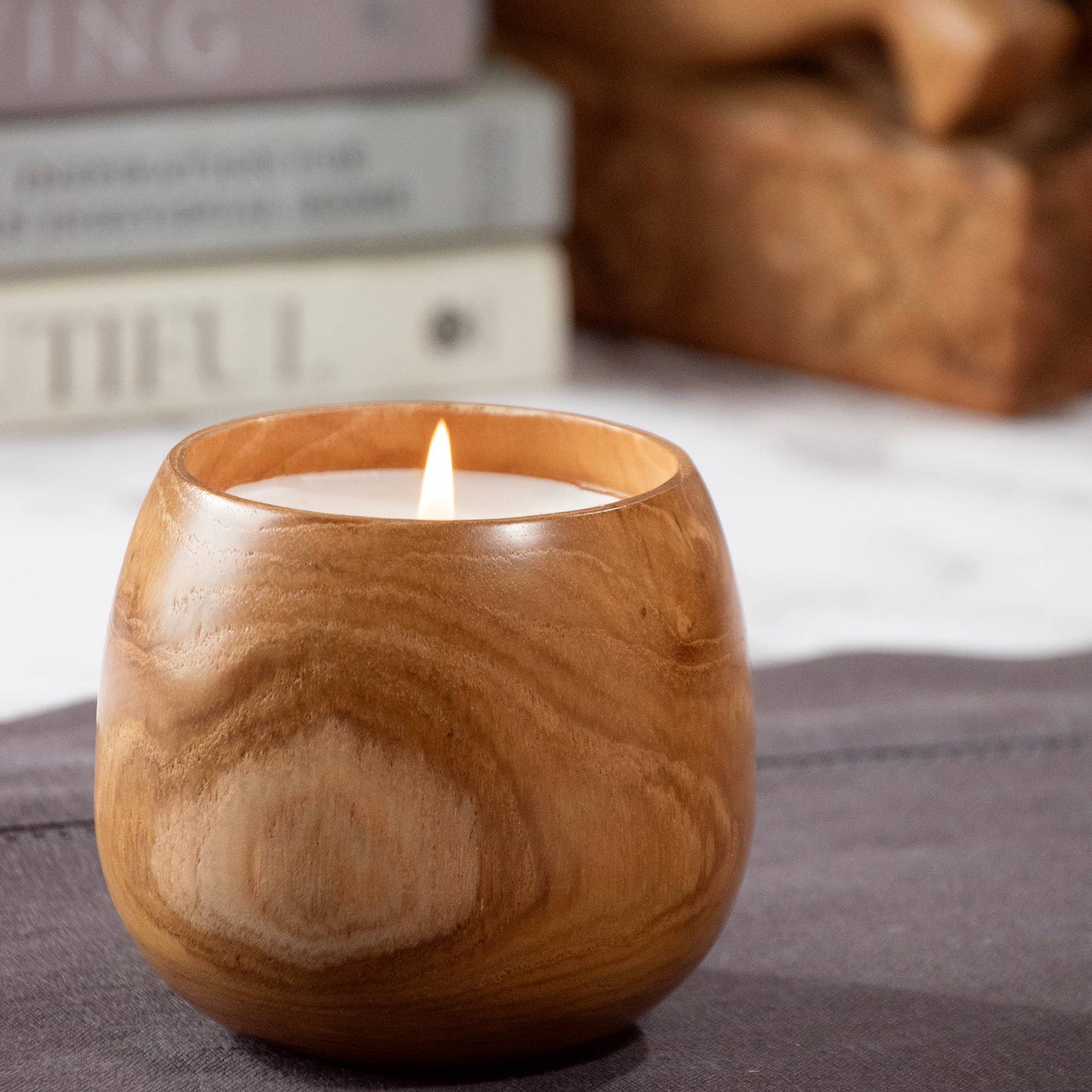Petite Teakwood Candle