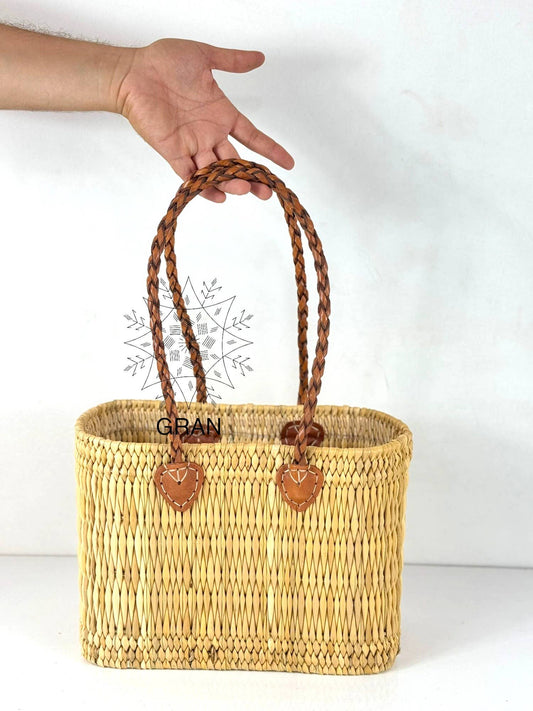 Handwoven Reed Basket