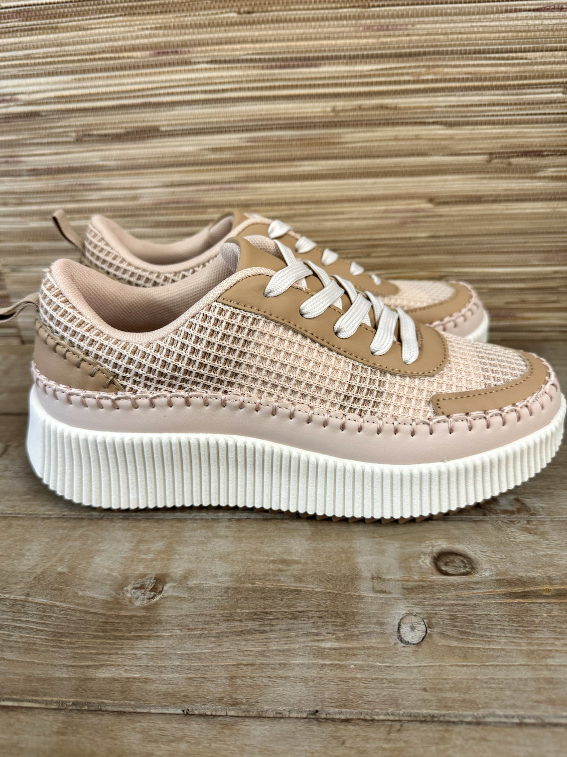 Woven Platform Sneakers