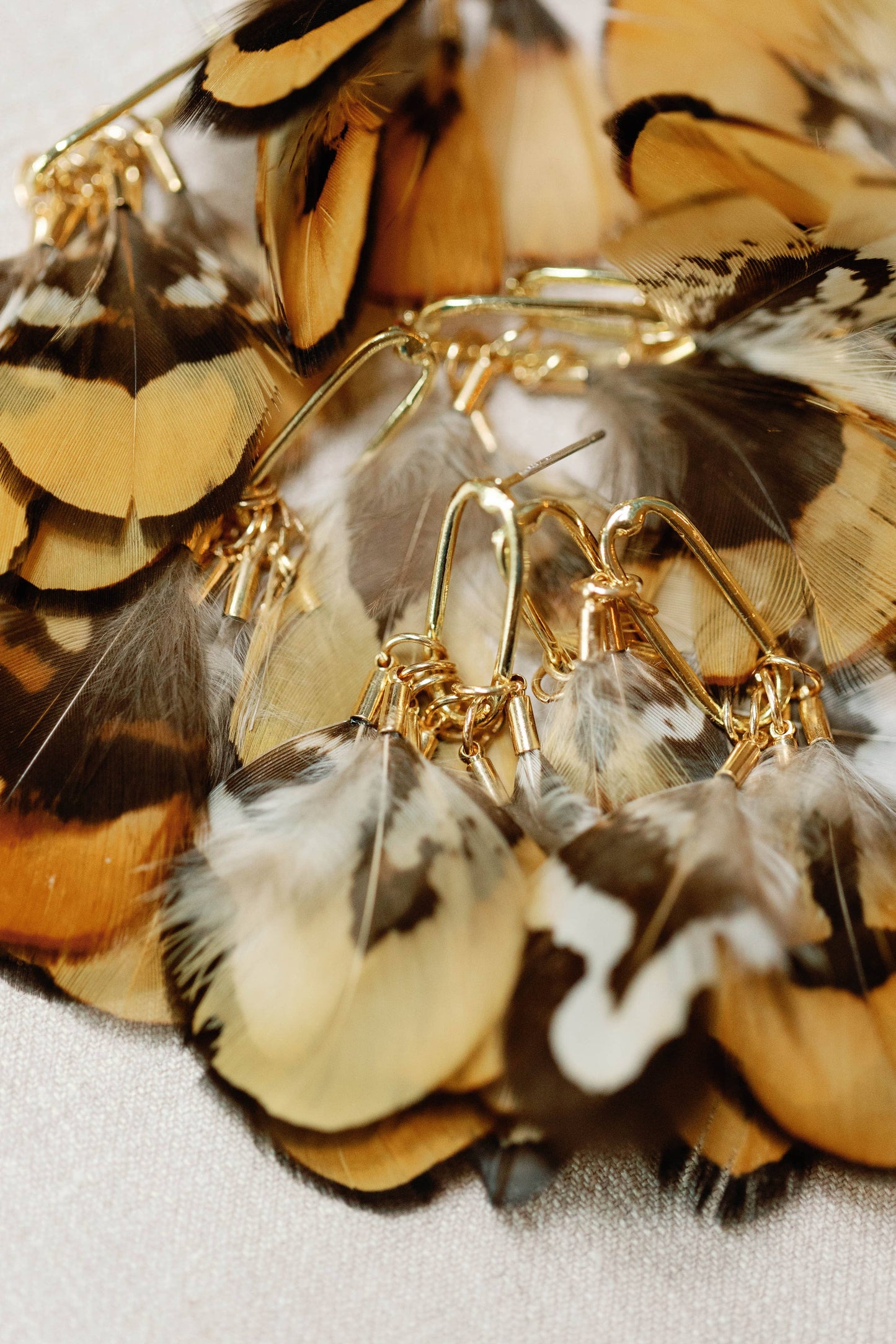 Quail Feather Earrings