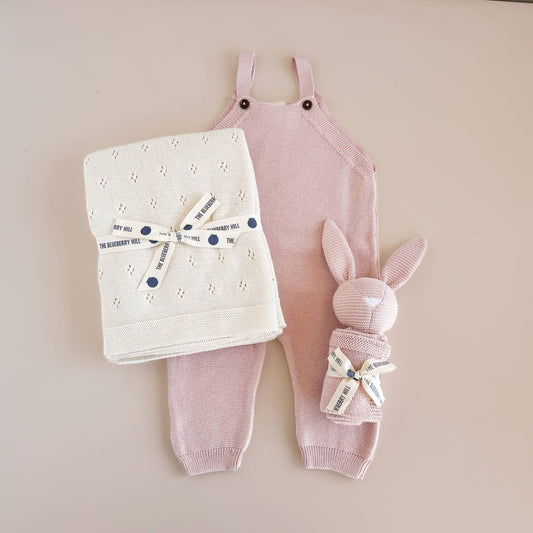 Cream Heirloom Pique Baby Blanket - Organic Cotton