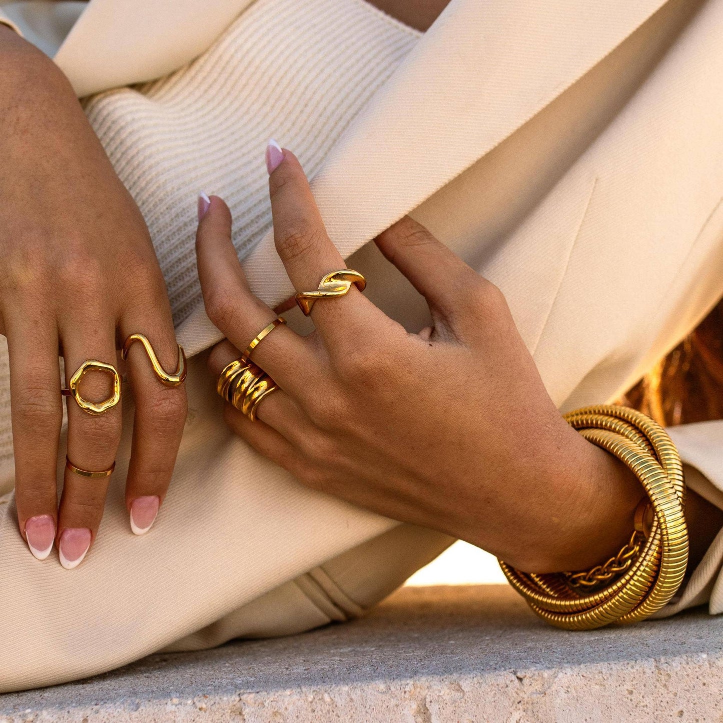 Staple Ring: Gold
