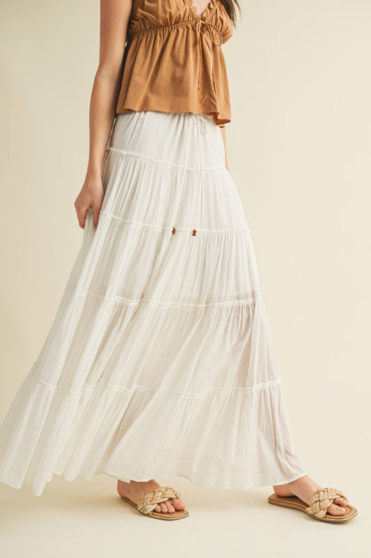Tiered Maxi Skirt