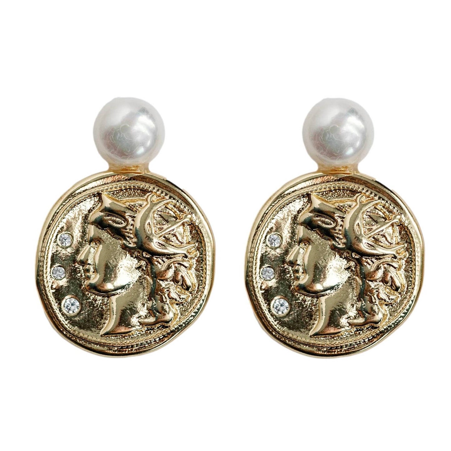 Gold Coin Earring