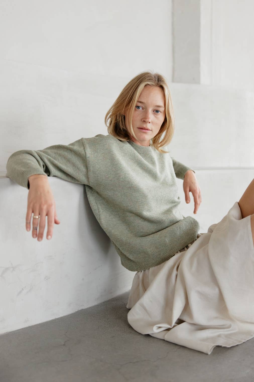The Sutton Sweater - Sage
