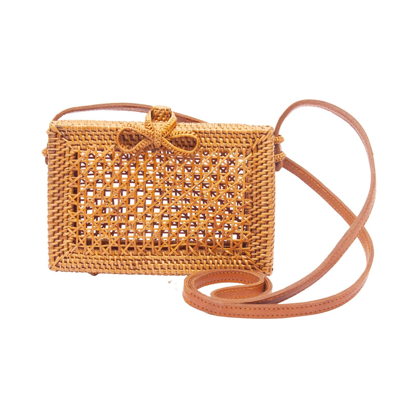 Mesh Rattan Crossbody