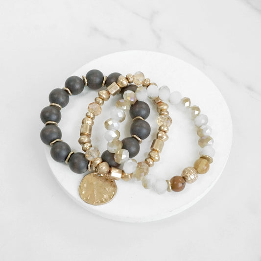 Boho Bead Coin Bracelets