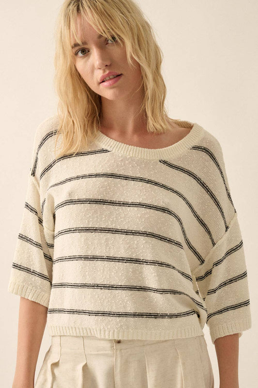 Striped Knit Sweater