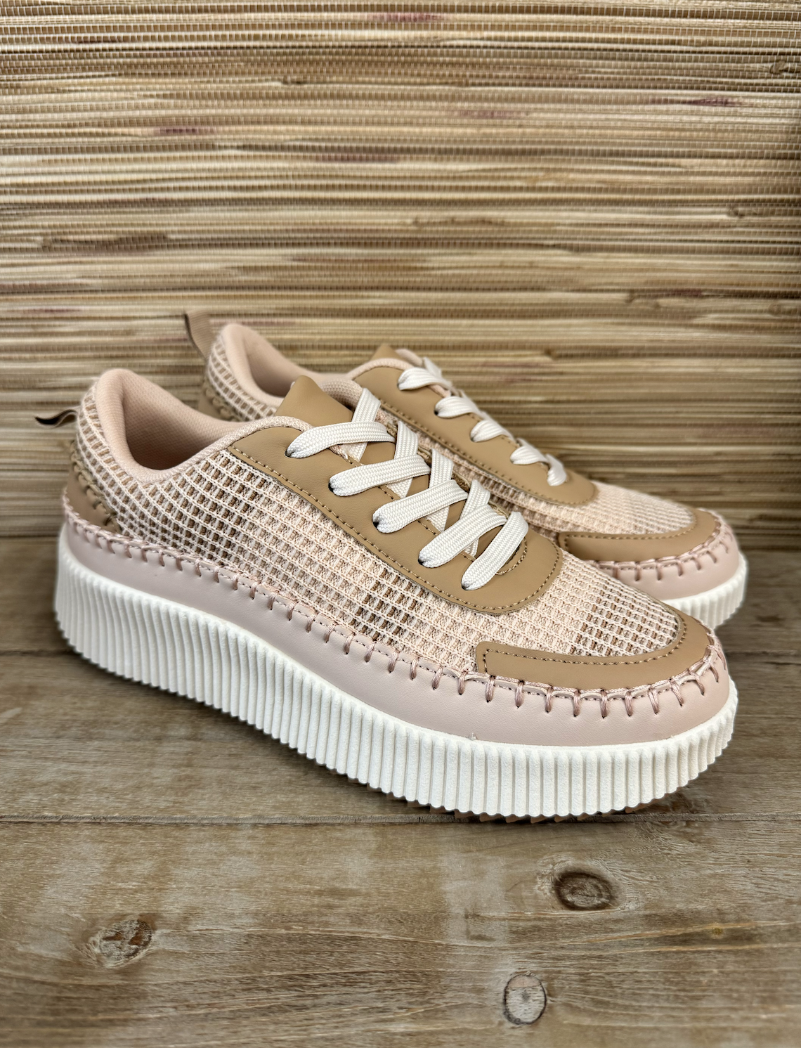 Woven Platform Sneakers