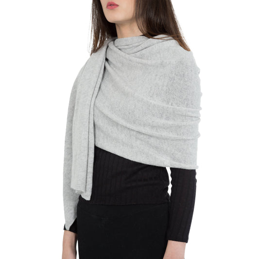 Cashmere Wrap - Light Grey