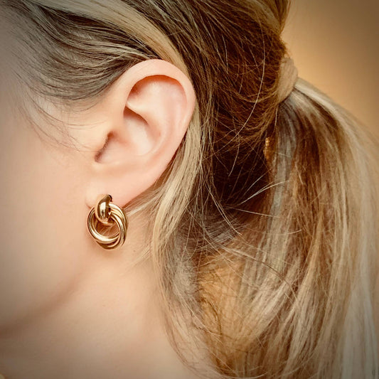 The Perfect Knot Studs: 18k Gold