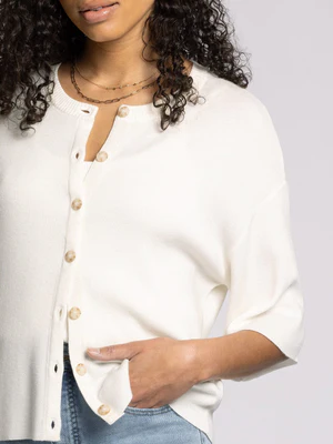 Alyssa Cardigan - White