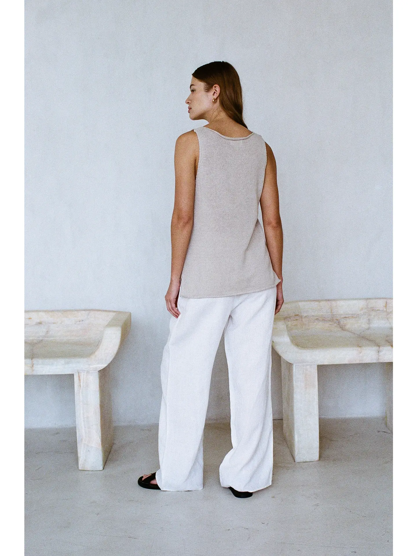 Ramie Knit Tank - Natural