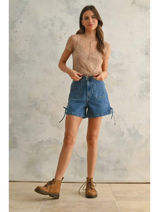 Lana Denim Shorts