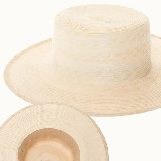 Palm Leaf Natural Boater