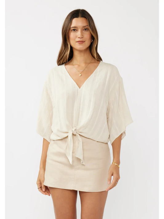 Jacquard Linen Blouse
