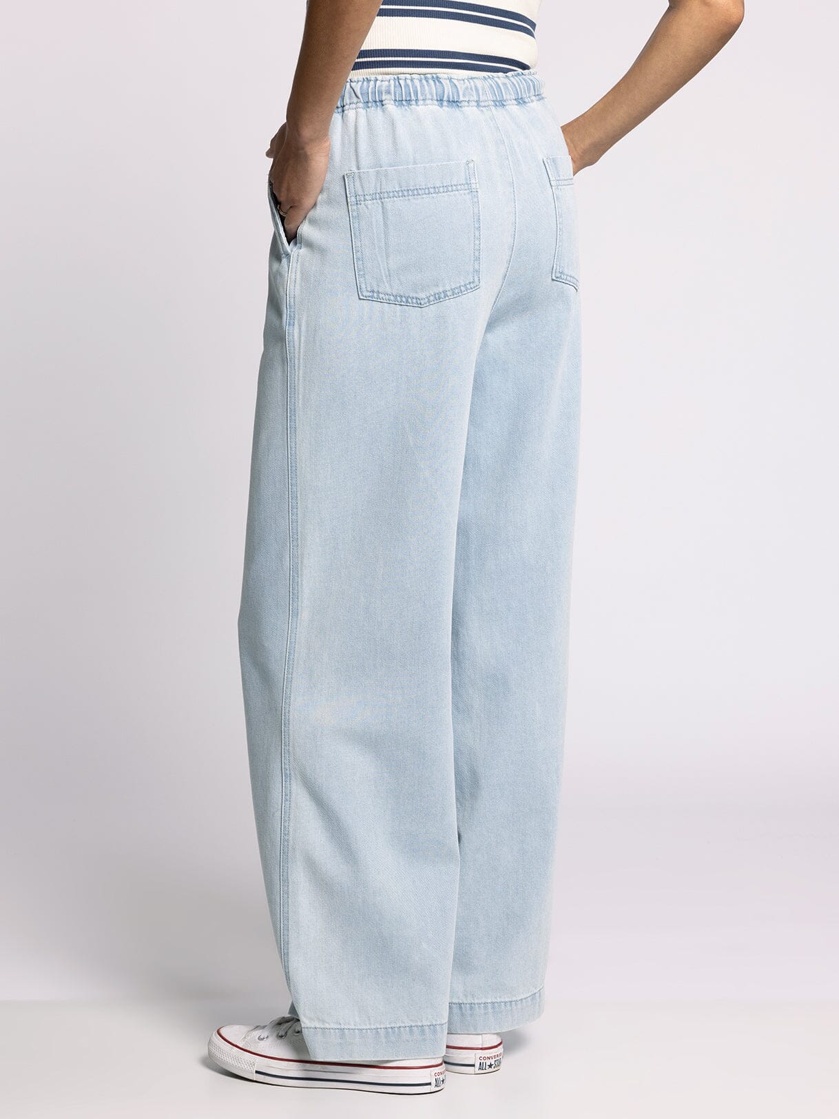 Light Wash Norman Pants