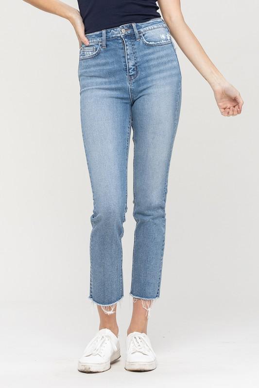 Slim Crop Straight Jeans