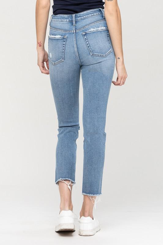 Slim Crop Straight Jeans